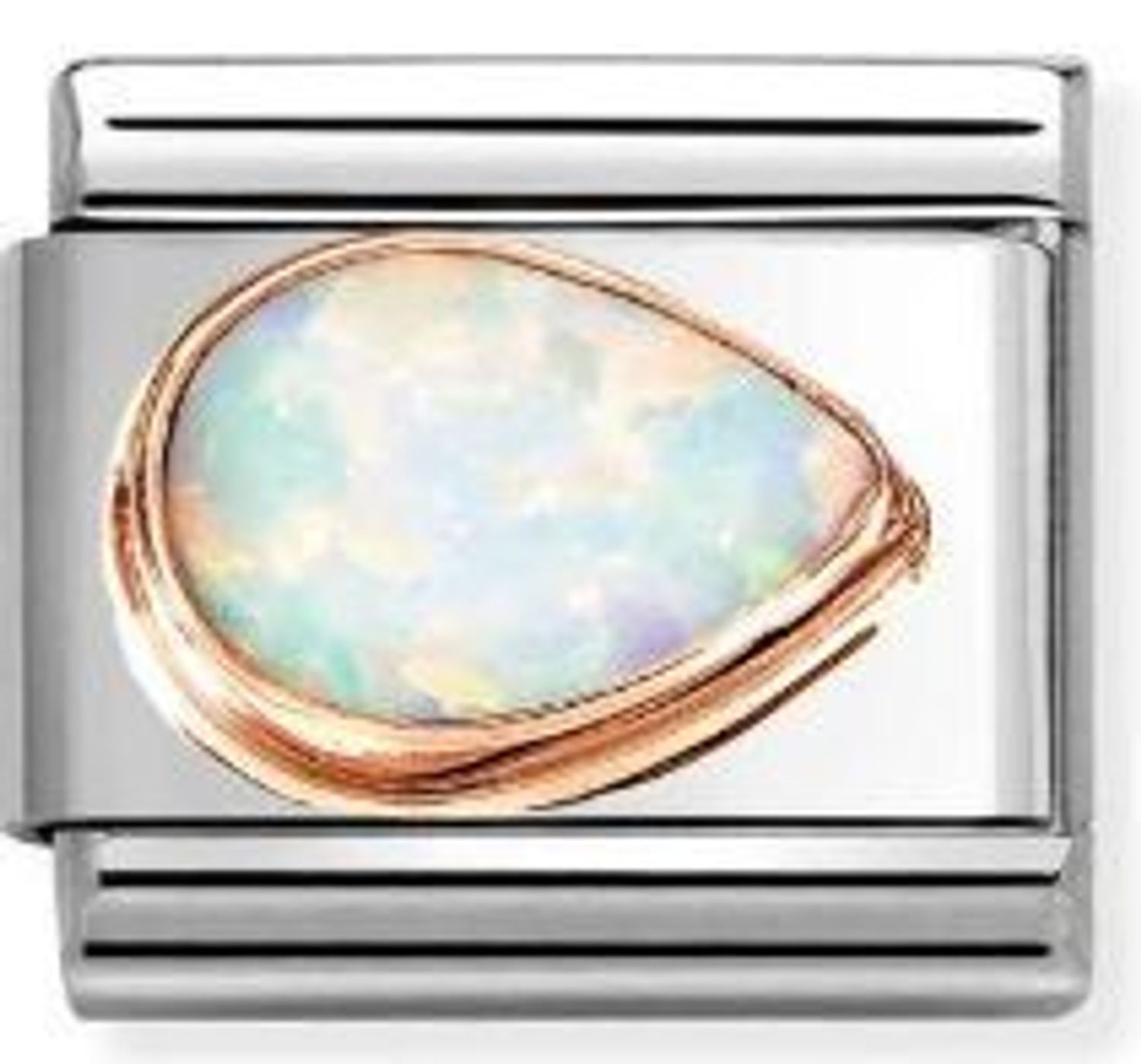 Nomination Link 9K zawieszka złoto Kropla Biały Opal skierowany w prawo 430514 07.jpg